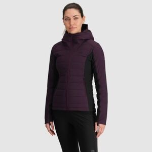 Outdoor Research Shadow Insulated Hoodie II Size Medium In Amethyst Purple/Black